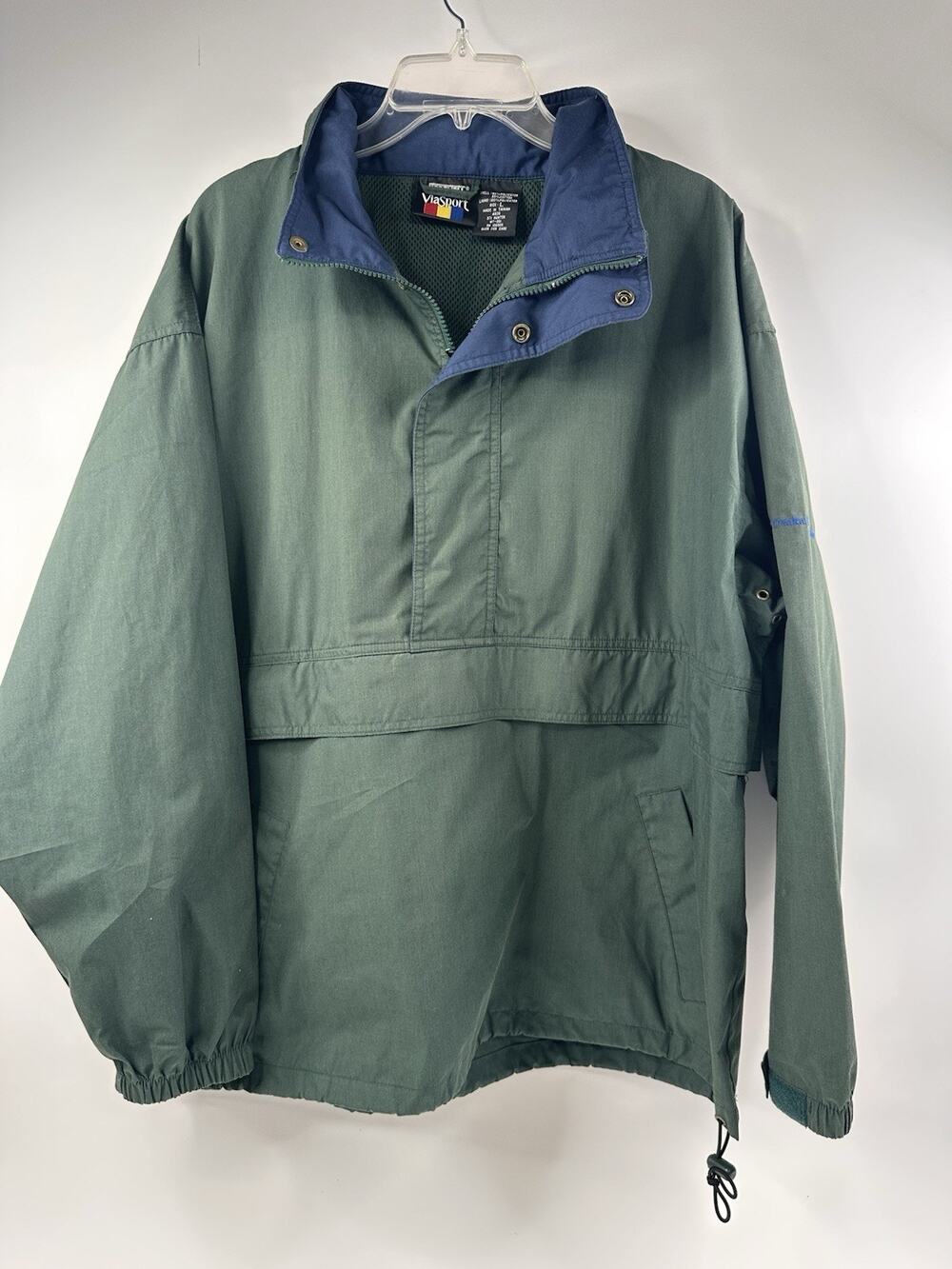 Vintage Hartwell ViaSport Large Jacket Mens Pullover Windbreaker Darka Elevator